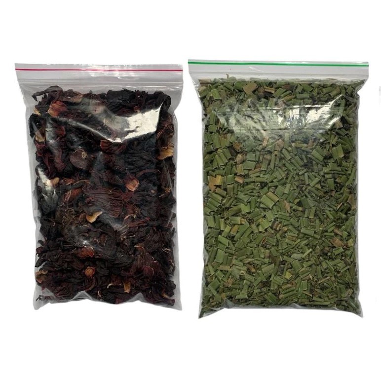 KIT DIURÉTICO HIBISCO + CAVALINHA 100G CADA