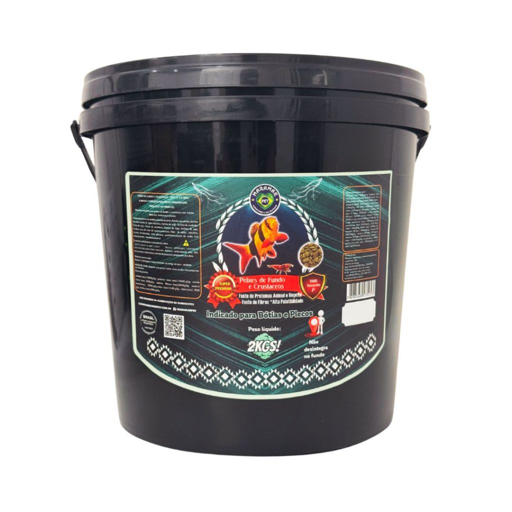 Peixes De Fundo E Crustáceos 2000g Pellet P