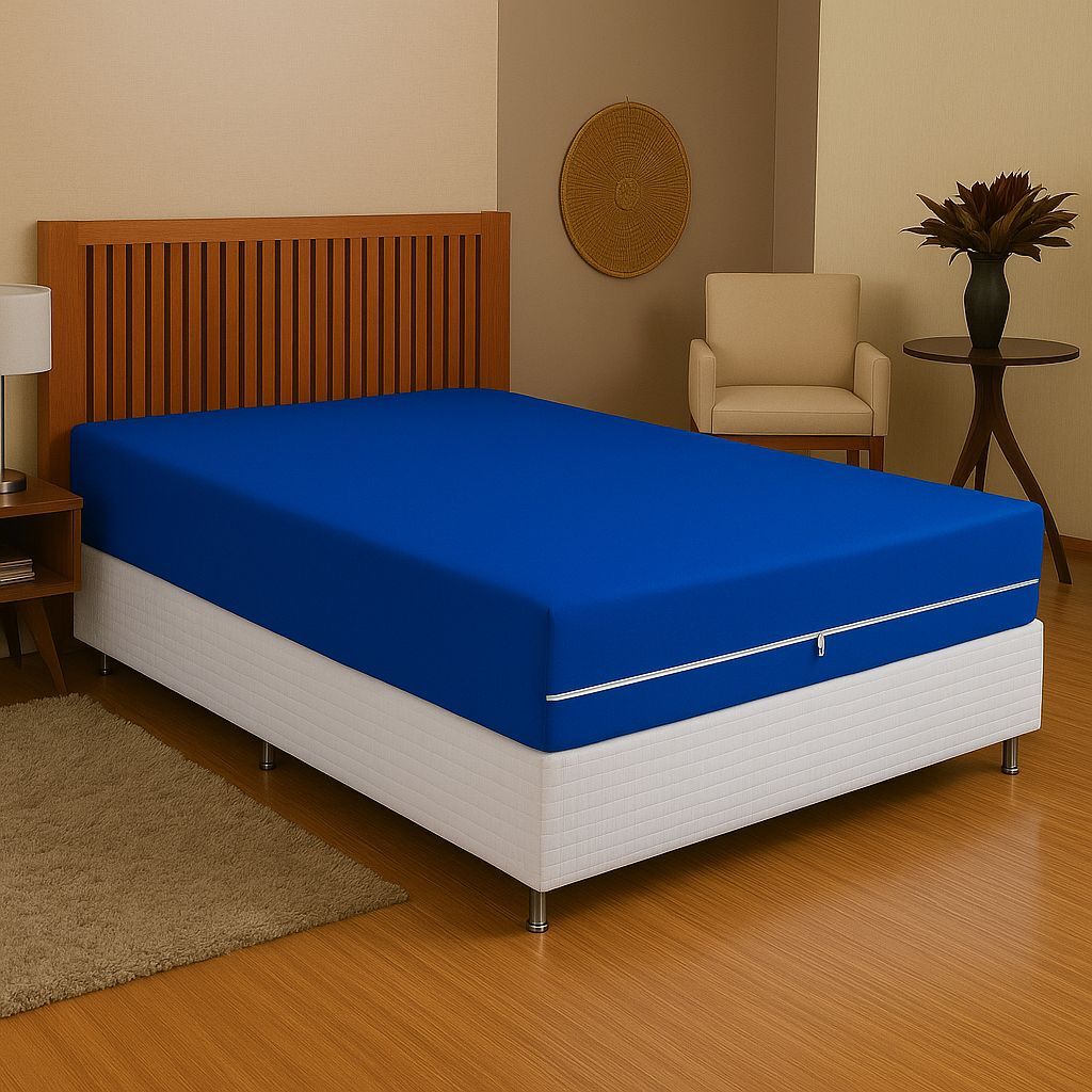 Capa Para Colchão Casal Queen - Malha Grossa Com Zíper - Jgm