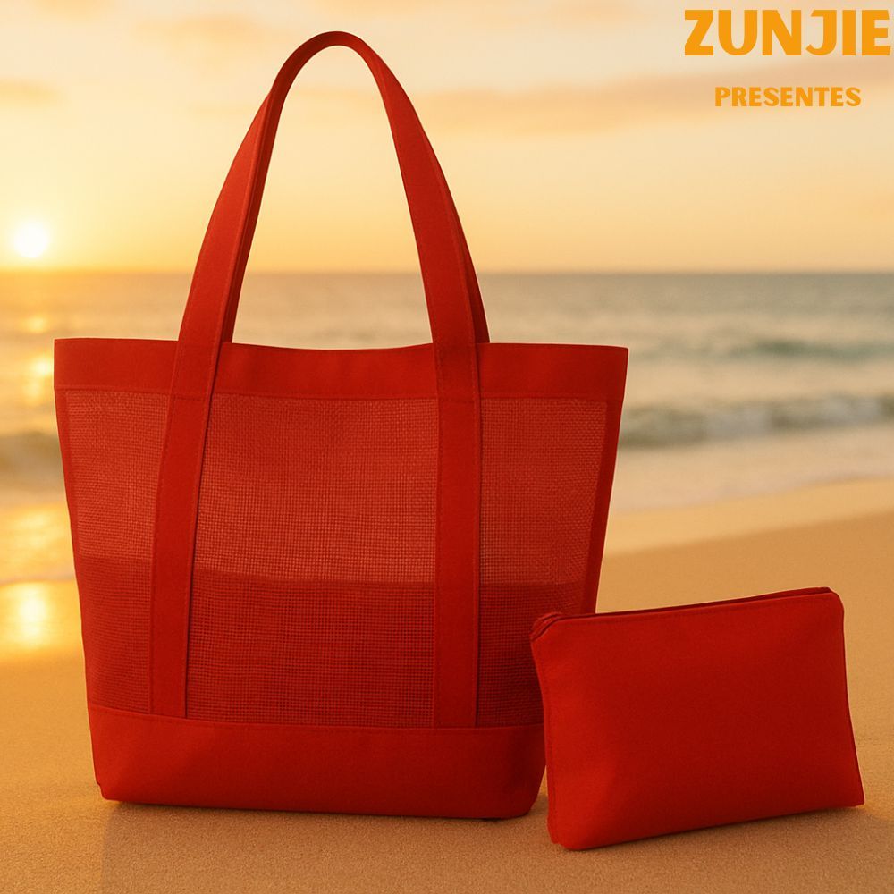 Bolsa De Praia Feminina Impermeável Verão 2024 Summer Praia Piscina Grande com Nécessaire KD-3 em Oferta na Shopee