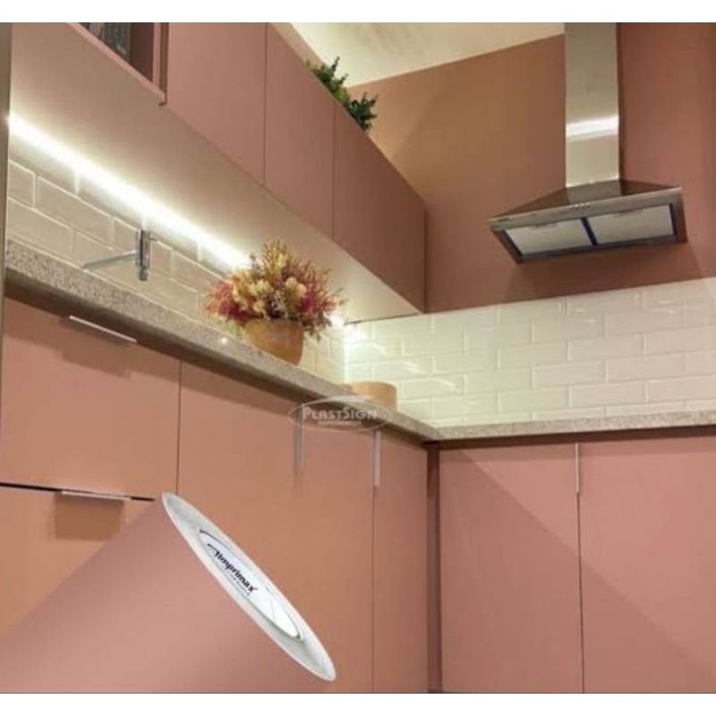 Adesivos Cobre Vecchio e Rosa Ternura ideal para móveis, paredes, banheiro - 61cm de Largura
