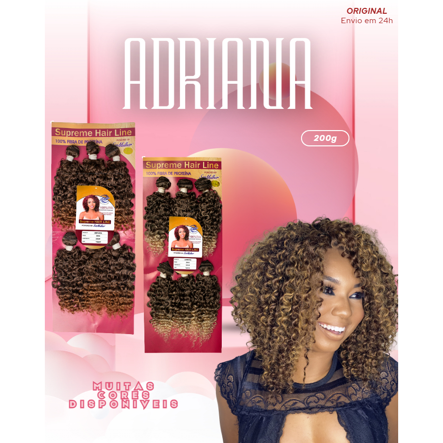 Cabelo Bio Fibra Adriana – Linha Supreme Hair Ser Mulher em Oferta na Shopee