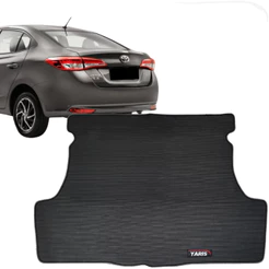 Tapete Porta Malas Yaris Sedan 2018 a 2025 na Medida Protetor de Borracha Sob medida Premium