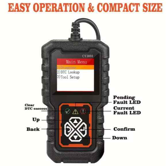 Scanner CY3001B OBD2 Diagnostic Tool Code Reader