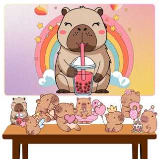 Kit Painel Banner + 8 Display Capivara / Capibara em Oferta na Shopee