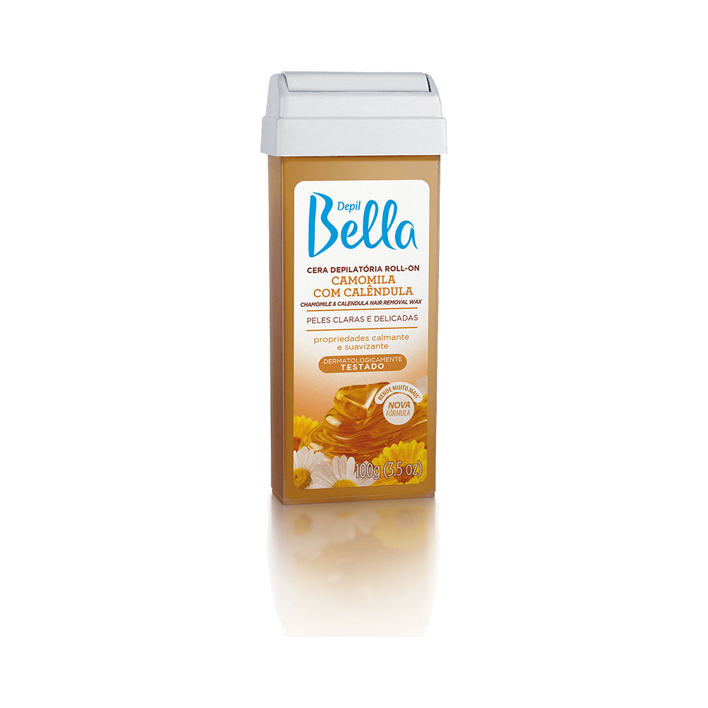 Cera Depilatória Depil Bella Roll-on Camomila Com Calêndula 100g em Oferta na Shopee