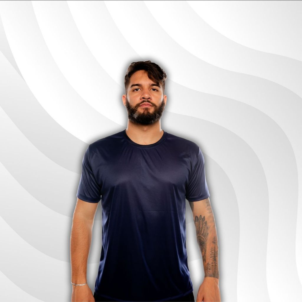 Camiseta Masculina Fitness Nadador Elastica Academia Esport