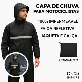 Capa Chuva Moto Motoqueiro Profissional Resistente Pvc Motoboy Impermeável em Oferta na Shopee