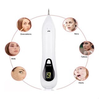 Caneta De Plasma Lcd De Nove Níveis : Limpeza Da Pele Com Efeito De Luz Branca