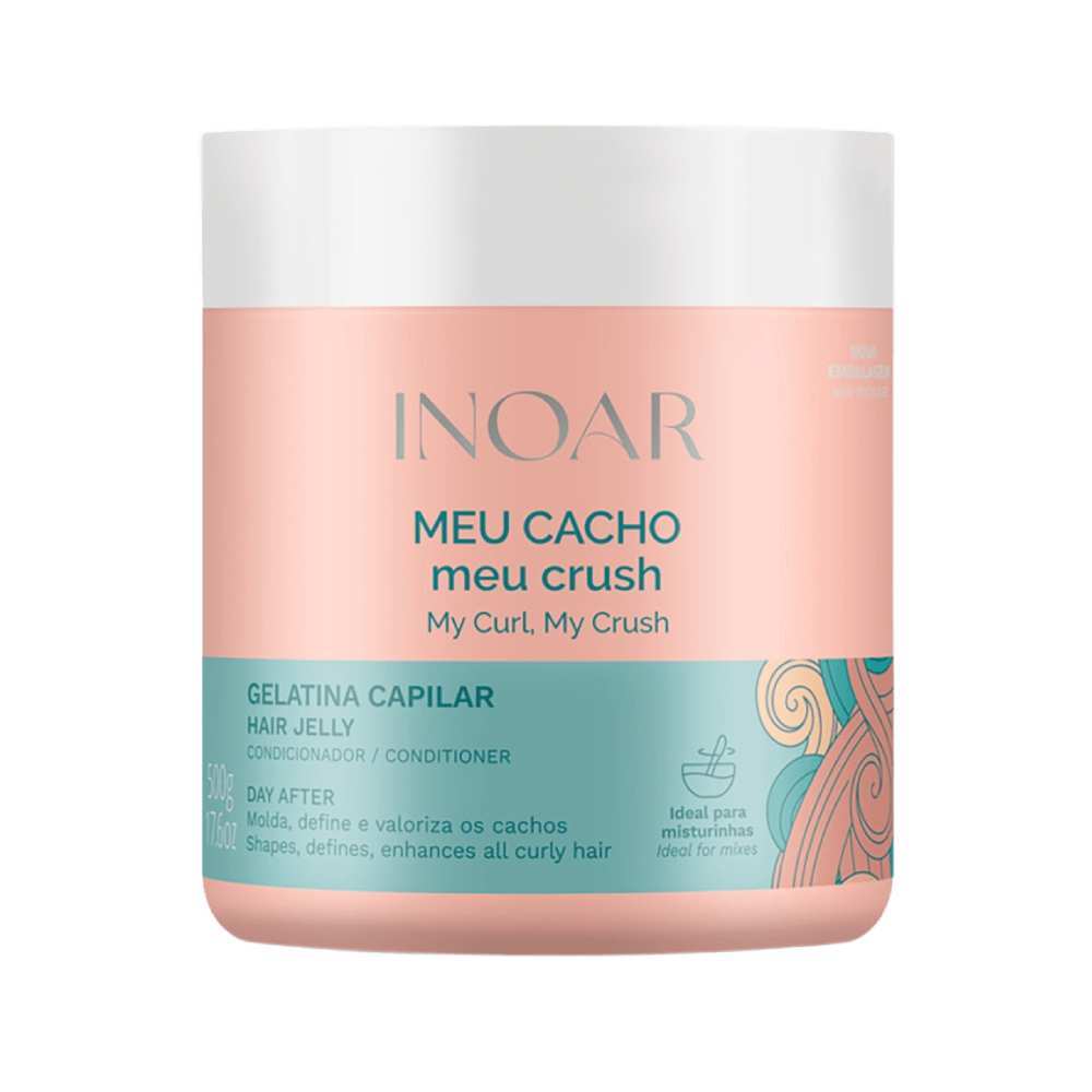 Gelatina Capilar Inoar Meu Cacho Meu Crush 500ml em Oferta na Shopee