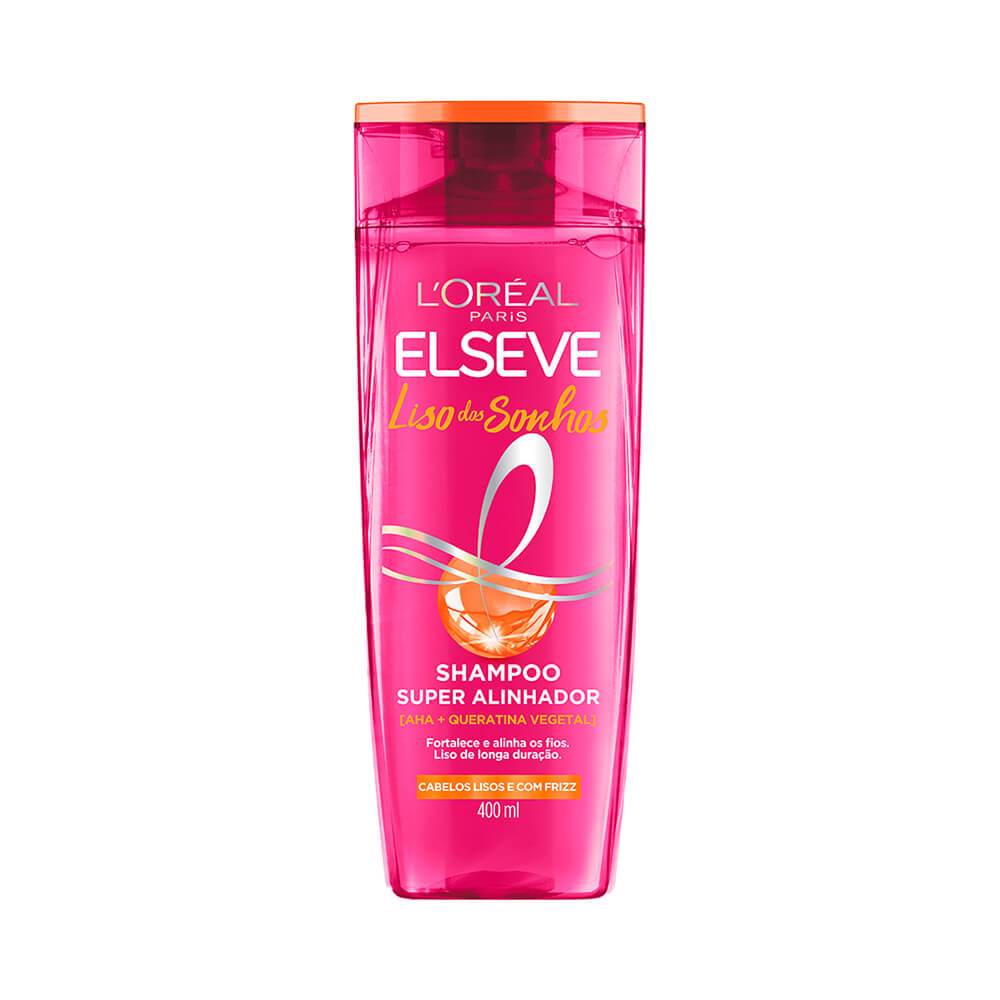 Shampoo Elseve Liso dos Sonhos Super Alinhador 400ml em Oferta na Shopee