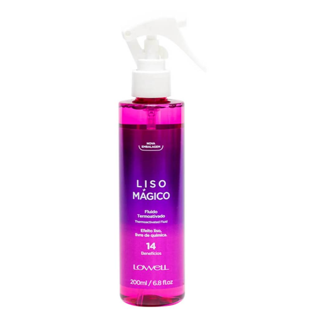 Fluido Termoativado Lowell Liso Mágico 200ml em Oferta na Shopee
