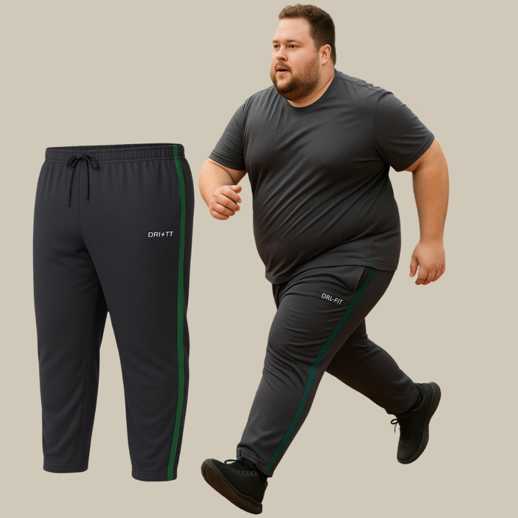Calça Dry Fit Plus Size Masculina Esportiva Tecido Leve Confortável Academia e Casual