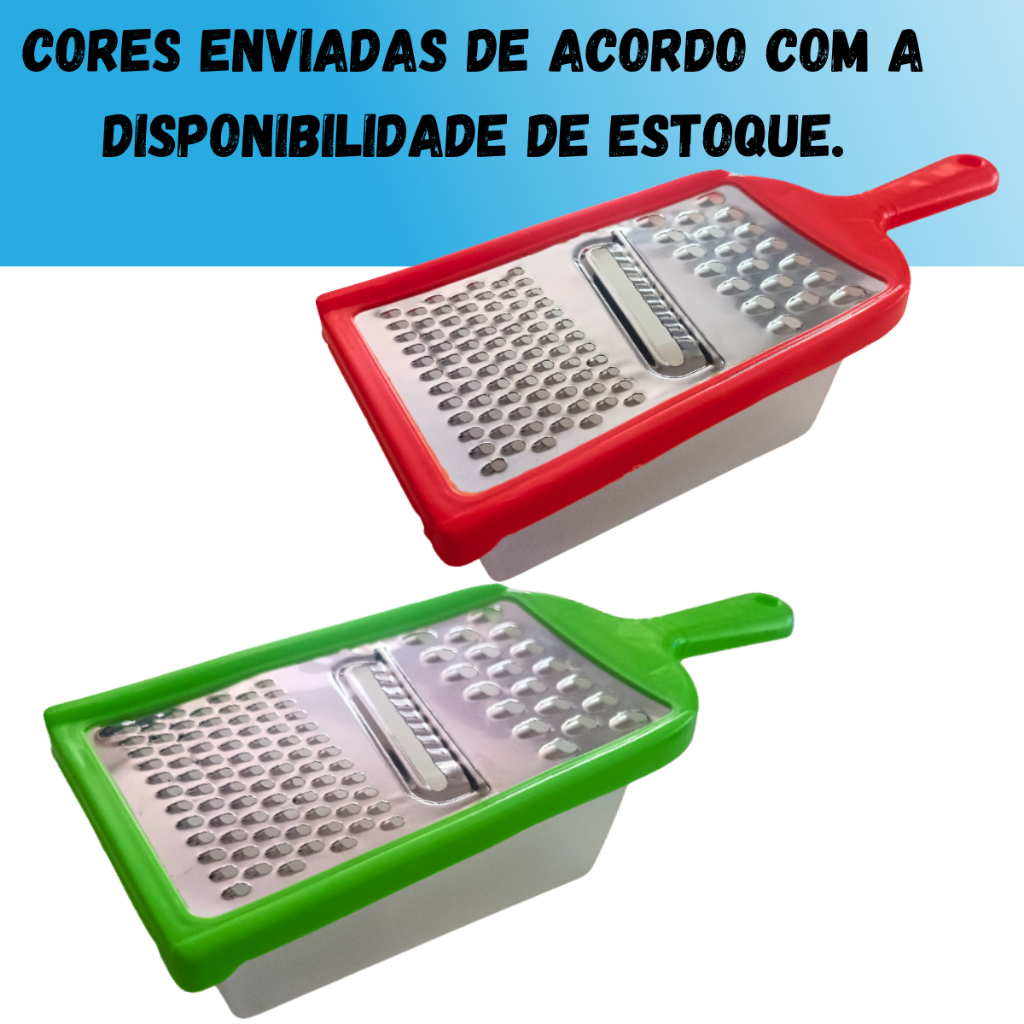 Ralador 3 em 1 com Pote – Fatiador, Ralador Fino e Grosso para Cozinha em Oferta na Shopee