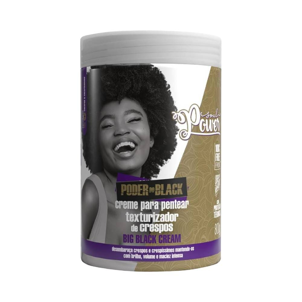 Creme para Pentear Soul Power Big Black Cream 800g