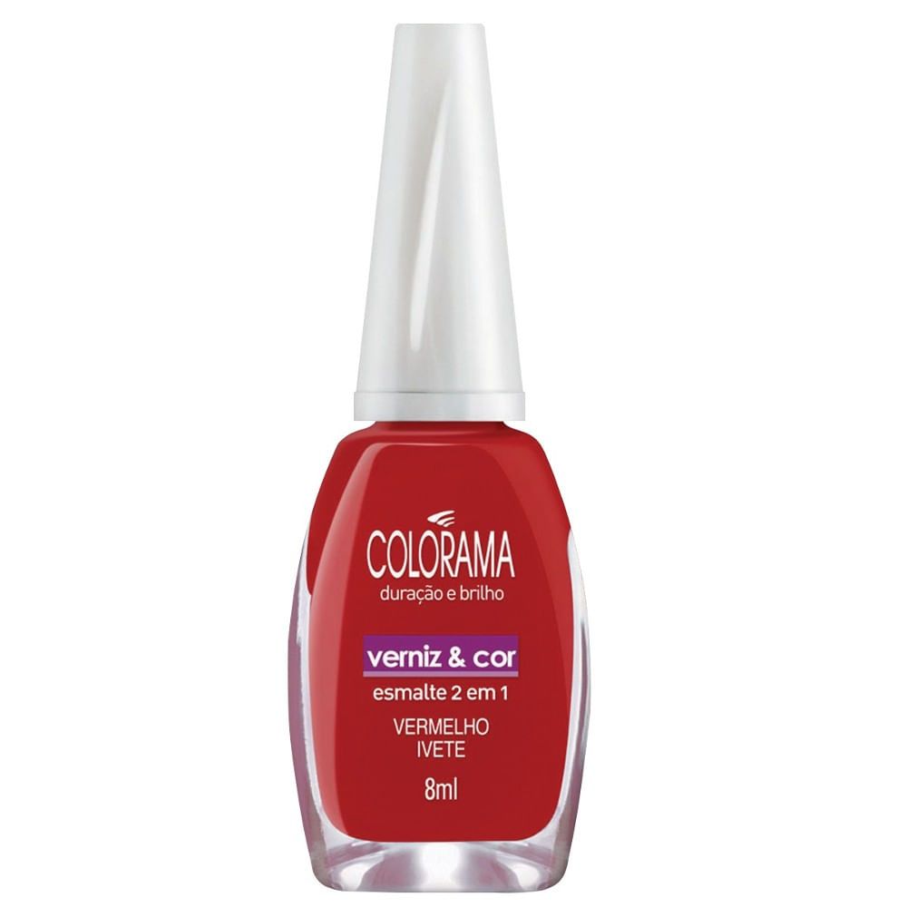 Esmalte Colorama Verniz & Cor Vermelho Ivete