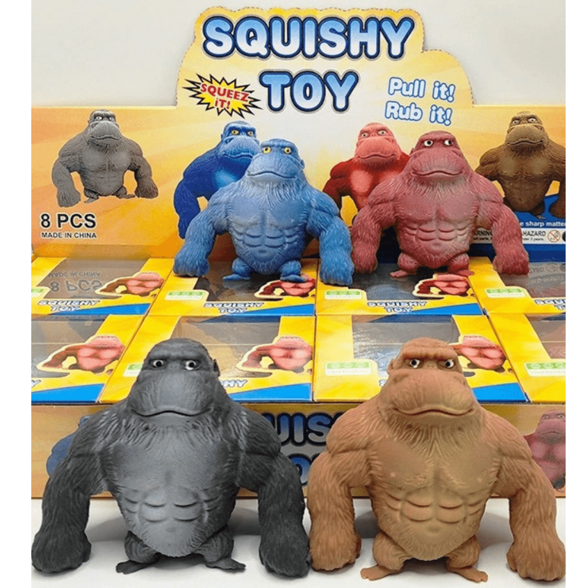 Gamma Baby-Macaco Gorila Estica Esmaga Fidget Toys Antiestresse 10 A 22 CM