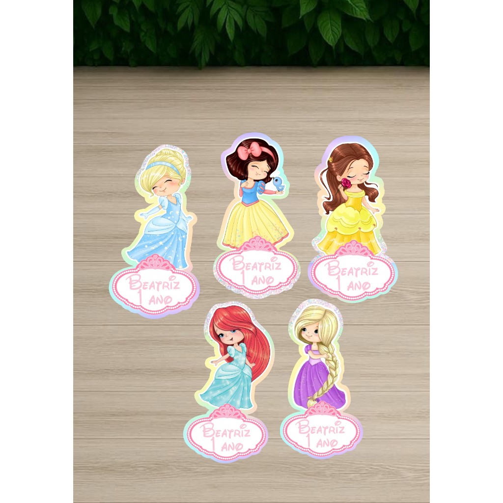 Aplique Princesas da Disney- kit personalizado Princesas- caixa, lembrancinha, tubete princesas