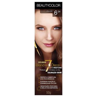 Tinta Beauty Color 6.34 Chocolate em Oferta na Shopee