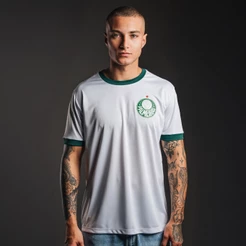 Camisa Palmeiras Torcedor Dry Esportivo 1914 Branca Masculina Oficial