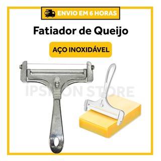Fatiador de Queijo Presunto Embutidos de Aço Inoxidável Ajustável Espessura Cortador de Queijo Ralador de Fio