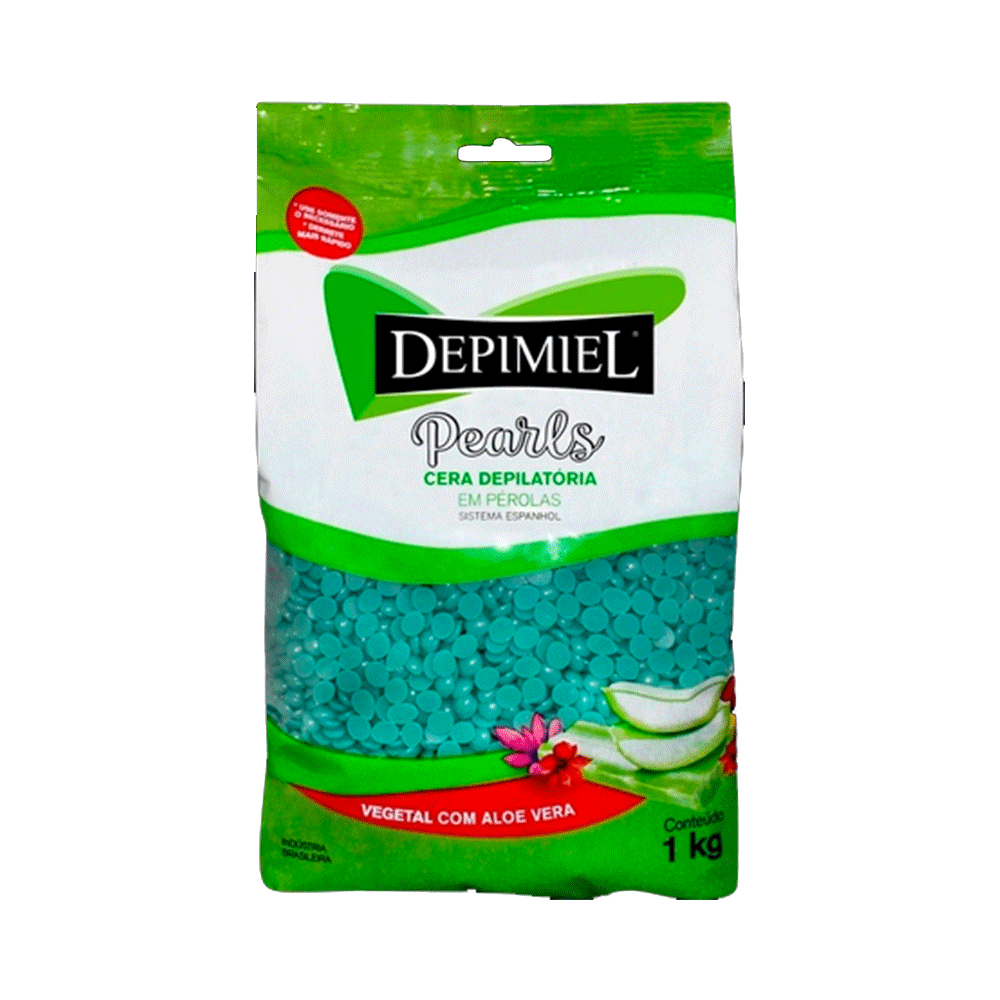 Cera Depilatória Depimiel Granulada Aloe Vera 1Kg em Oferta na Shopee