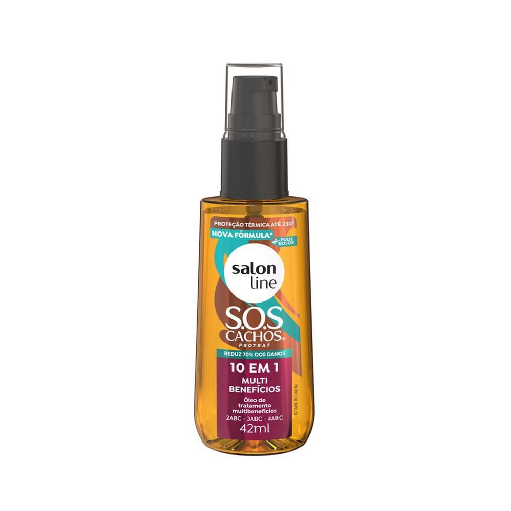 Óleo de Tratamento Salon Line SOS Cachos 10 EM 1 Multibenefícios 42ml em Oferta na Shopee