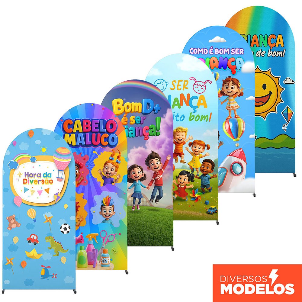 Capa Painel Romano Festa Dia das Crianças 2x1m Decoração Em Tecido Sublimado C/Elástico em Oferta na Shopee