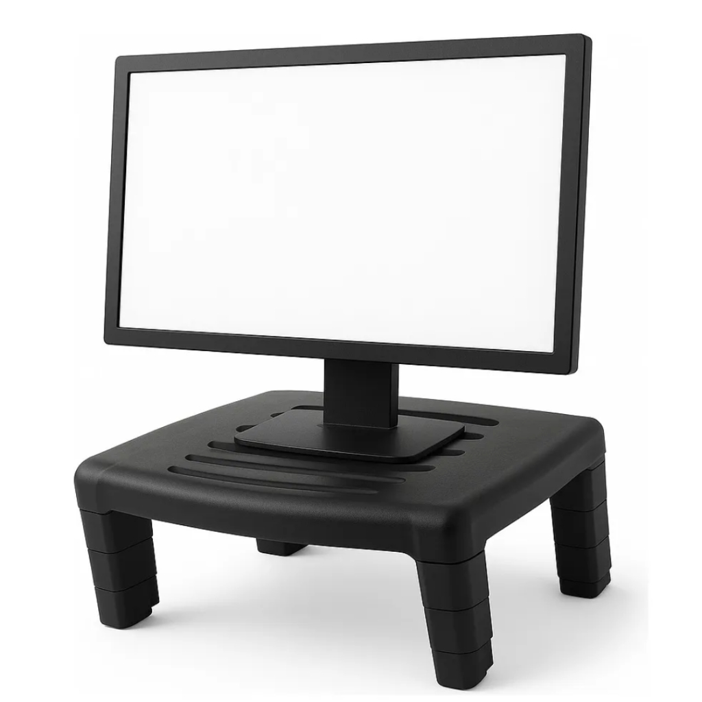 Suporte Base Monitor Notebook Tela Pc Gamer Com 4 Níveis De Ajuste C3tech Preto Barato