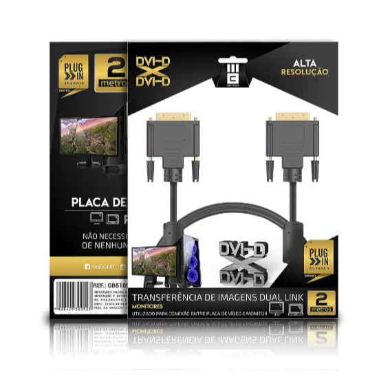 Cabo Reforçado DVI-D X DVI-D - Mb Tech