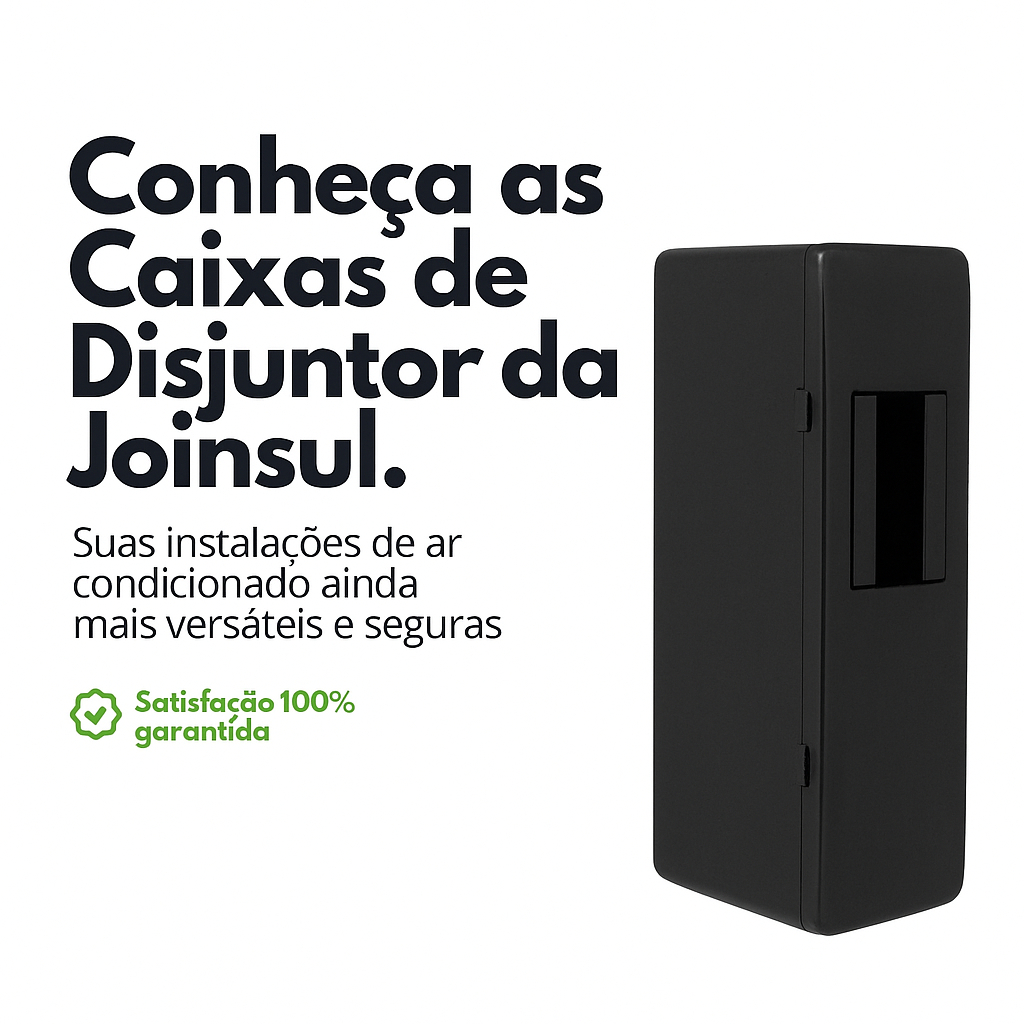 Caixa de Sobrepor Joinsul Preto para Disjuntor de 01 ou 02 Polos