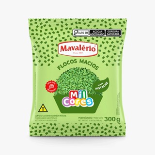 Flocos Sabor Pistache Macio 300g - Mavalério em Oferta na Shopee
