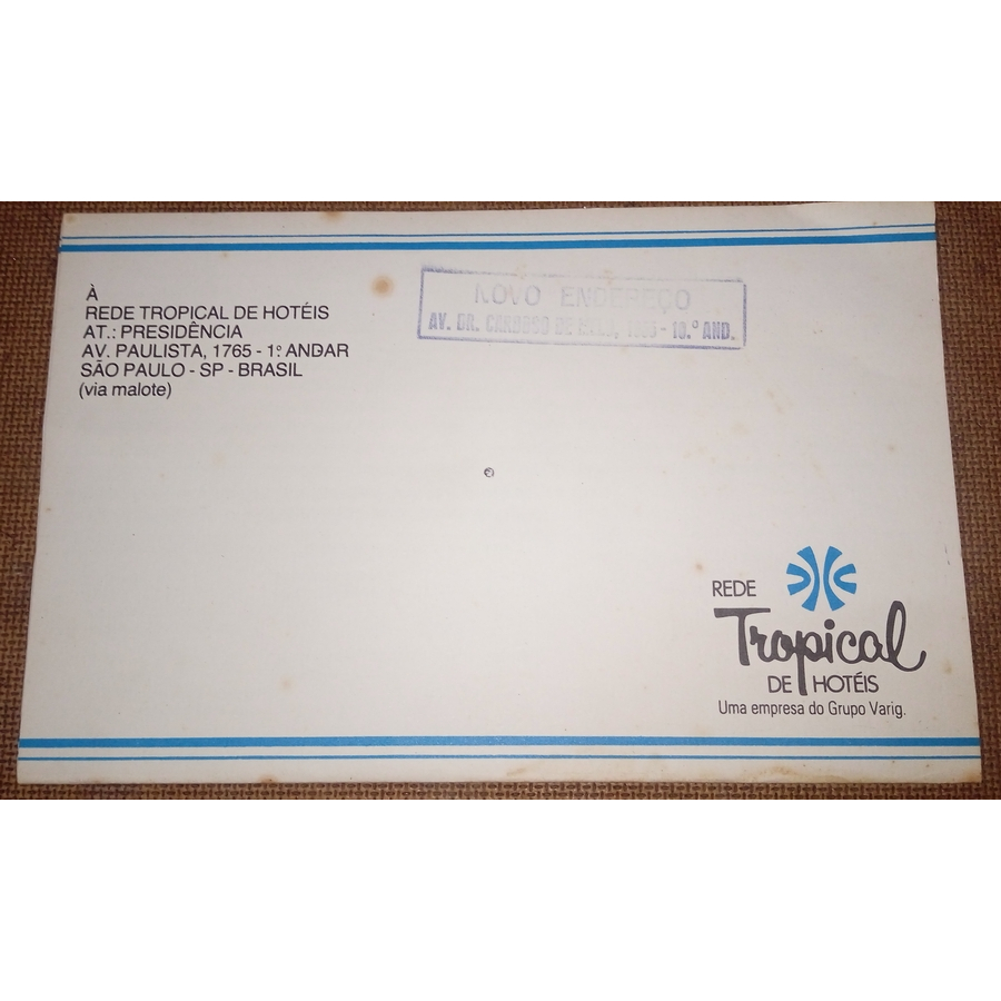 Varig - Formulário De Satisfação Da Rede Tropical De Hotéis