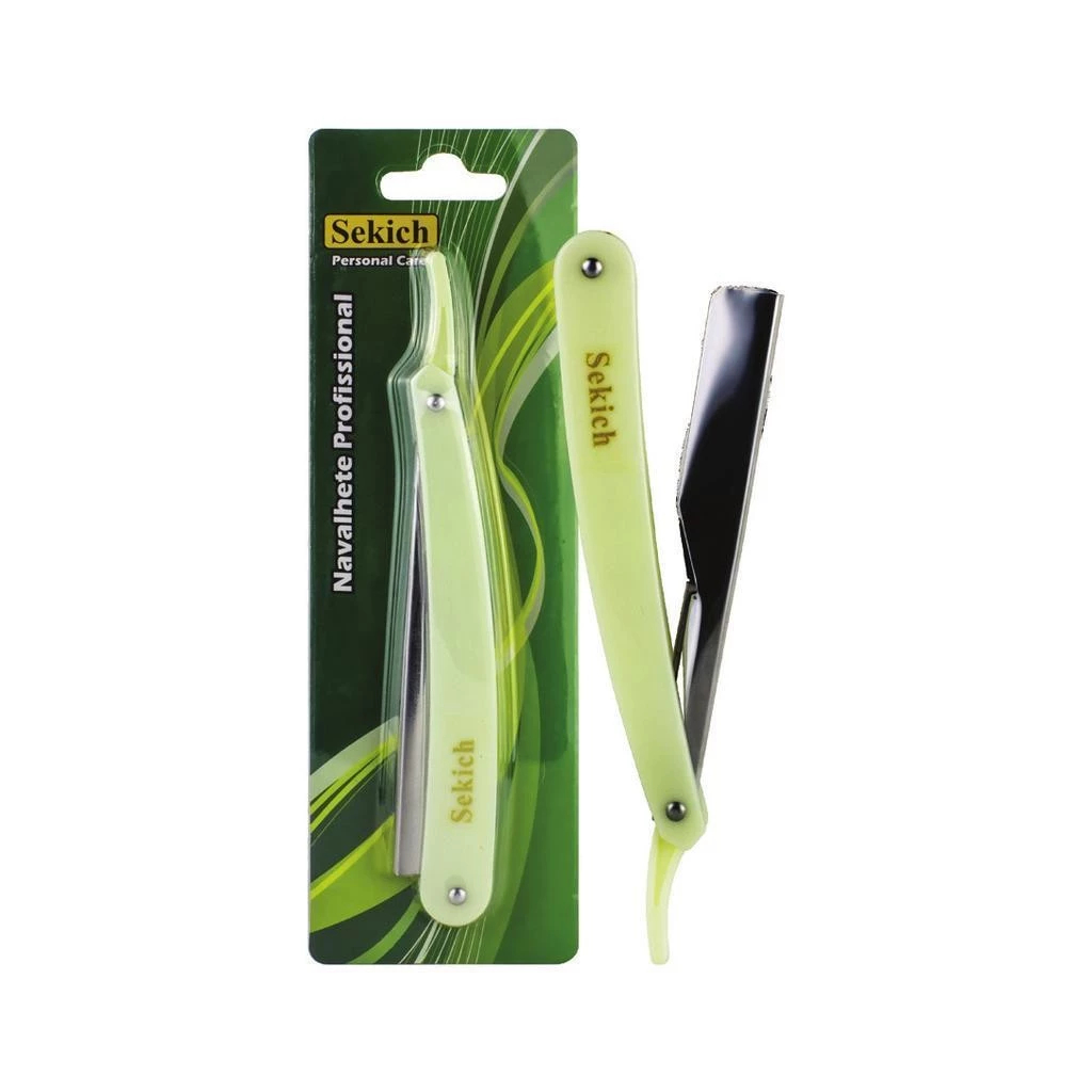 Navalhete Para Barbear Profissional Sekich Navalha + 5 lâminas
