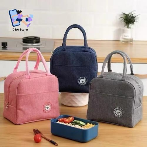 Kit Com 1 ou 2 Bolsas Térmica Portátil Lancheira Térmica Marmita Viagem Passeio Academia Praia Bebida