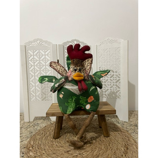 Galinha de tecido produto artesanal para decoração