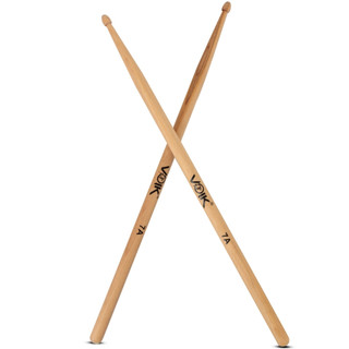 Par de Baquetas Ponta de Madeira Maple Voik 7A