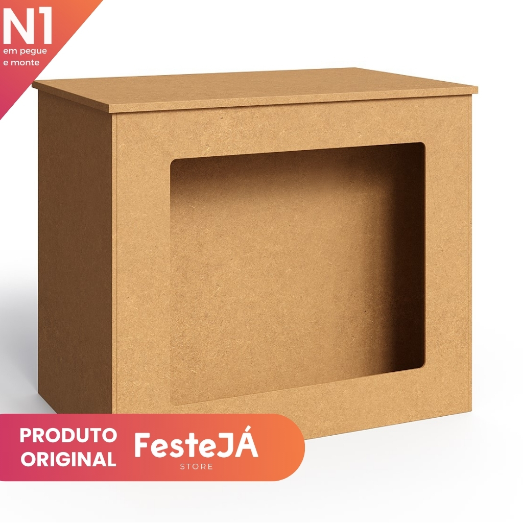 Mesa Fake Floreira Grande MDF Decoração Festa Aniversário Evento Casamento Pegue e Monte