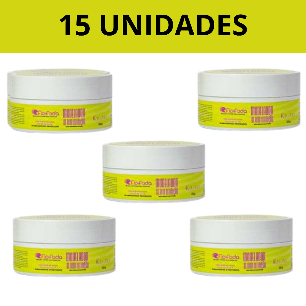 Combo 15 unidades - Pasta Modeladora para Tranças e Penteado fio de fada 150G Para Acabamentos