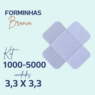 Forminha 4 petálas branca (3,3 x 3,3 ) 502 - Jm Distak em Oferta na Shopee