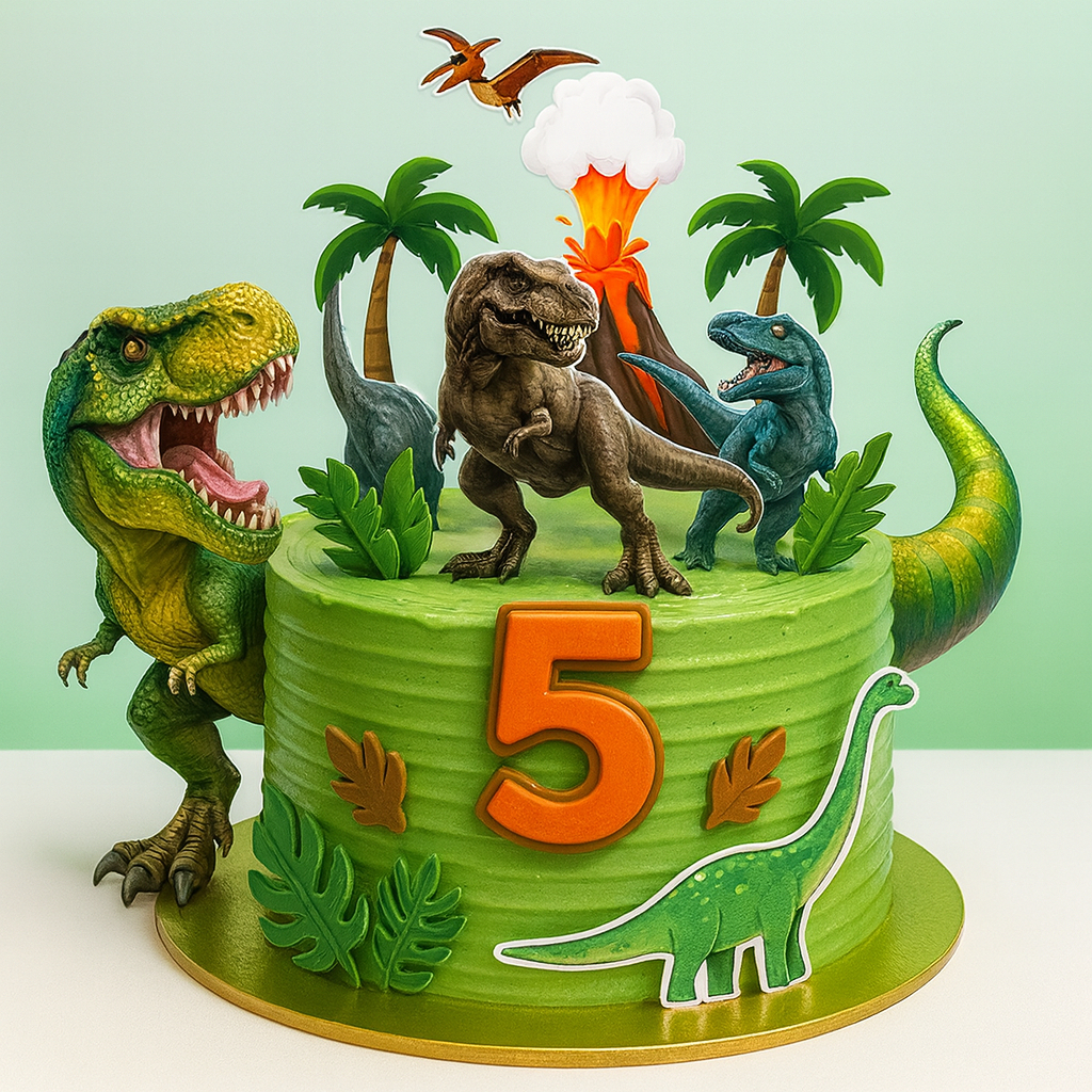 Topo de Bolo Dinossauro Personalizado/Decoração Dinossauro/Topper de Bolo Dinossauro em Oferta na Shopee