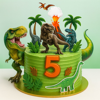 Topo de Bolo Dinossauro Personalizado/Decoração Dinossauro/Topper de Bolo Dinossauro em Oferta na Shopee