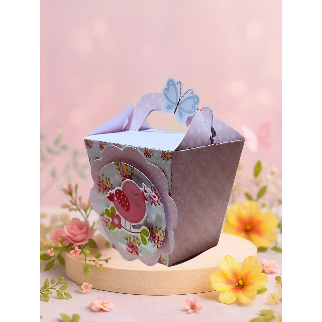 Caixas Sushi Jardim Encantado Semi Montada - Lembrancinhas Personalizadas - Papelaria Personalizada