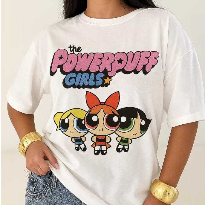 Blusa Max Feminina Meninas Super Poderosas 100% Algodão Moda Blogueira Casual e Academia Treino