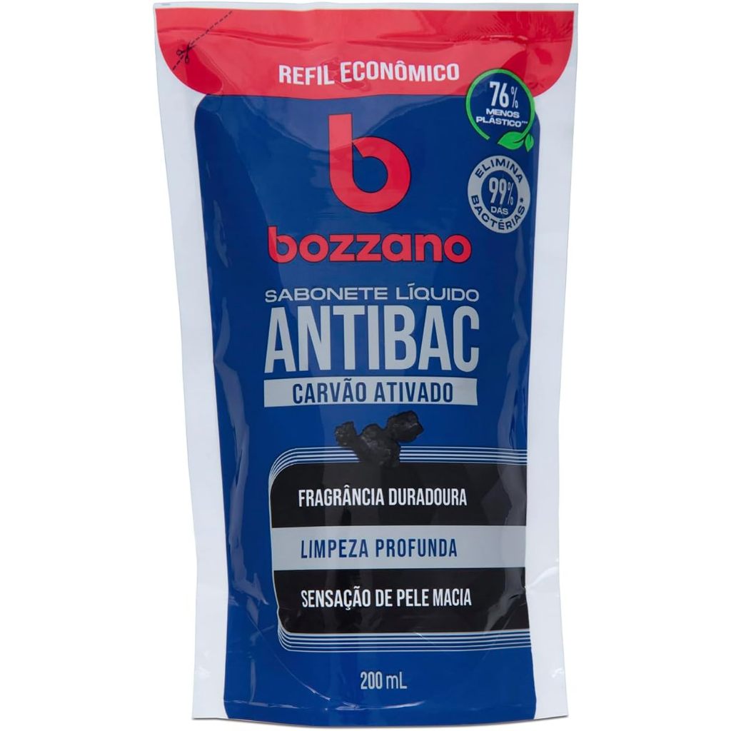 Sabonete Líquido Bozzano Carvão Ativado Refil 200ml