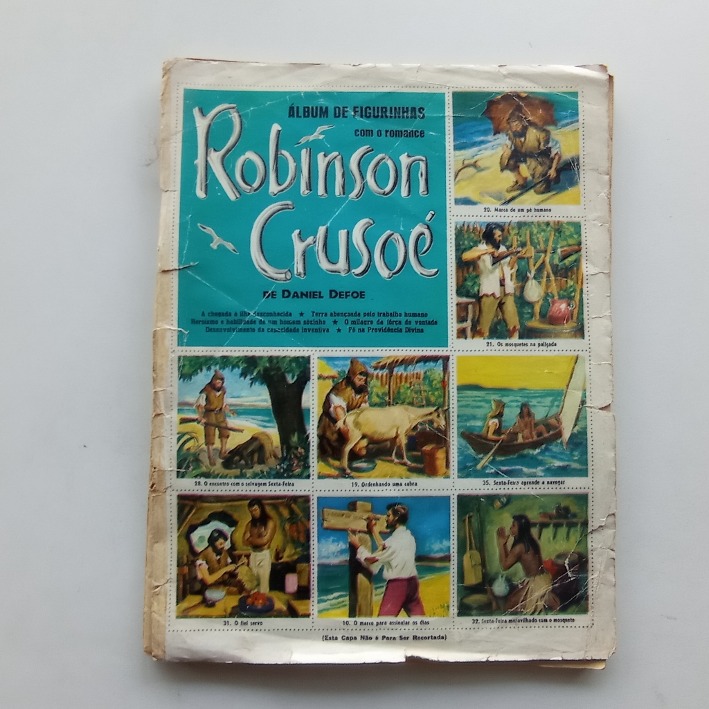 Álbum de Figurinhas - Robinson Crusoé - Ebal - Anos 50 - Original e Completo