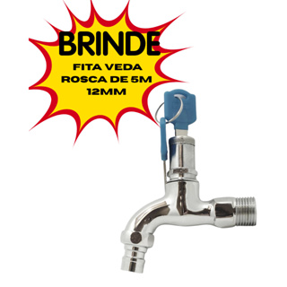 Torneira Metal uso Restrito para Crianças Idosos uso Indevido com Chave 1/4 volta Jardim Condomínio em Oferta na Shopee