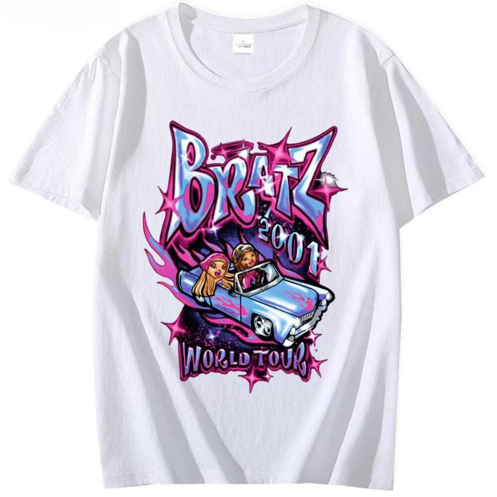 Camiseta Feminina Estampada Bratz Unissex Streetwear Pop Hip Hop Anos 2000