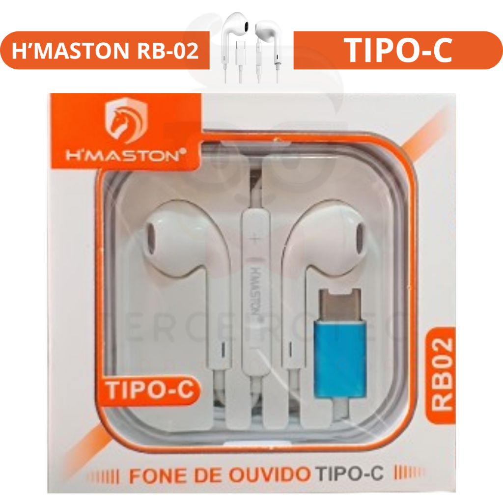 Fone De Ouvido Com Fio Estereo e Microfone Para IPhone 15 16 Android Entrada Tipo-C. em Oferta na Shopee