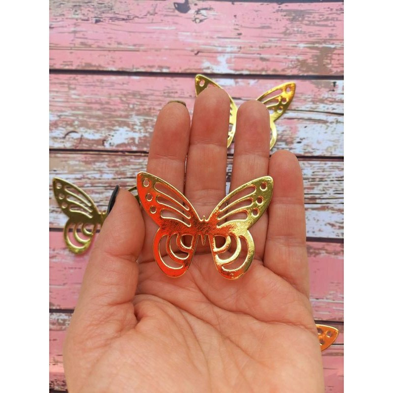 Aplique Borboleta em Papel Lamicote 180g para Decoração de Aniversário e Lembrancinhas Topo de Bolo